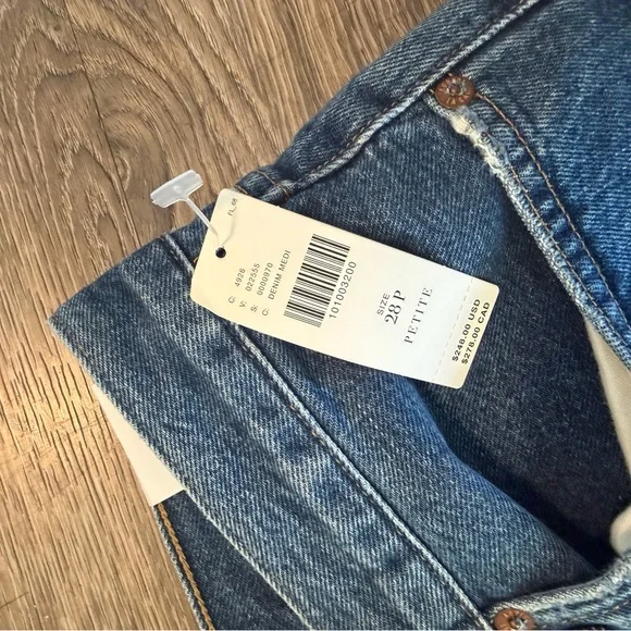 NWT Agolde 90s Crop Mid Rise Straight Petite - Picture 6 of 8